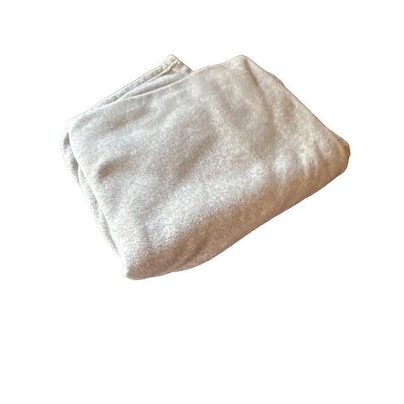 The Company Store Throw Blanket 50x70in 100% Polyester Beige - Picture 1 of 5